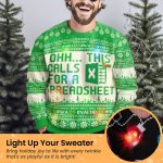 This Calls For A Spreadsheet - Funny Ugly For Coworkers, Boss - Personalized Ugly Sweater - Image 2