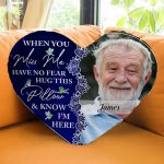 Memorial Gift Hug This Pillow & Know I'm Here - Custom Shaped Photo Pillow - Image 5
