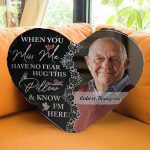 Memorial Gift Hug This Pillow & Know I'm Here - Custom Shaped Photo Pillow - Image 6
