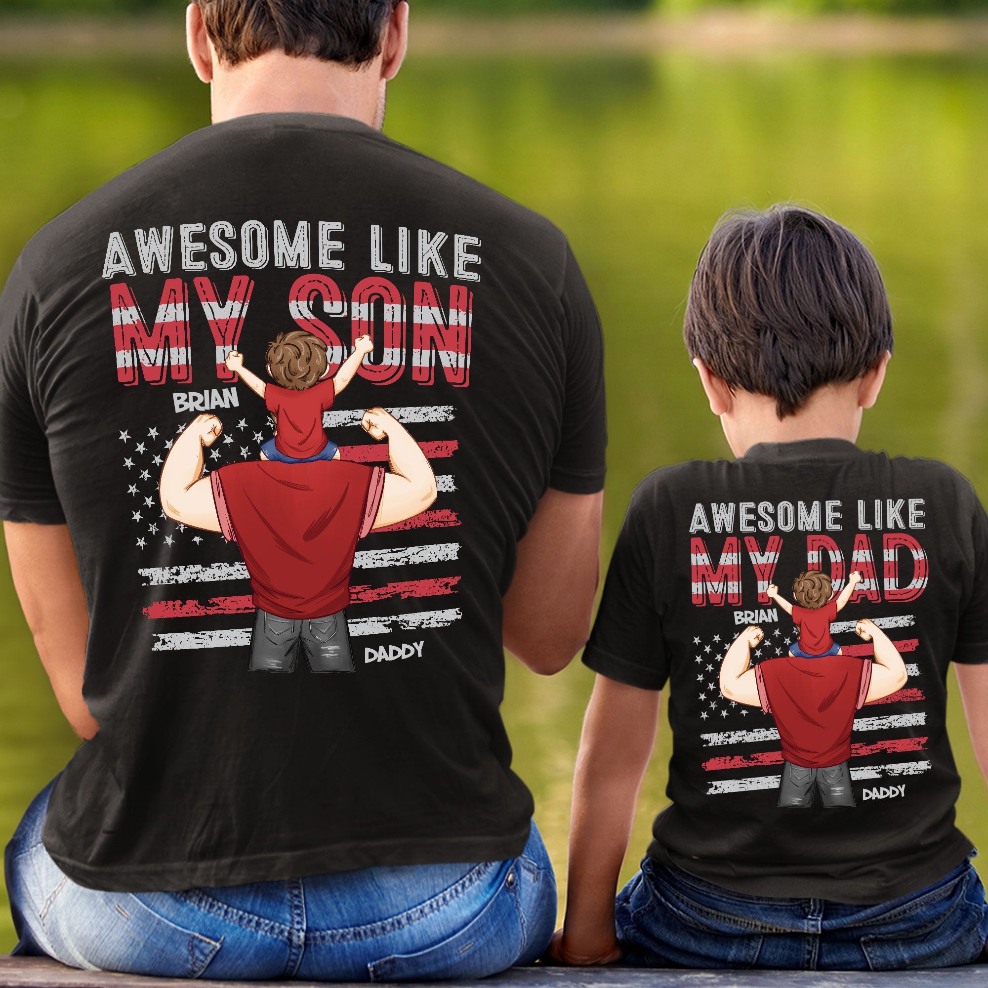 Awesome-Like-Mine-Personalized-Back-Printed-Family-Matching-Shirts_1.jpg Awesome Like Mine - Personalized Back Printed Family Matching Shirts - Image 1