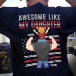 Awesome Like Mine - Personalized Back Printed Family Matching Shirts - Image 2
