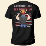 Awesome Like Mine - Personalized Back Printed Family Matching Shirts - Image 3