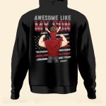 Awesome Like Mine - Personalized Back Printed Family Matching Shirts - Image 4