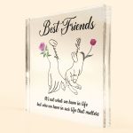 Best Friends Birth Month Flower - Personalized Acrylic Plaque - Image 2