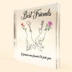 Best Friends Birth Month Flower - Personalized Acrylic Plaque - Image 6