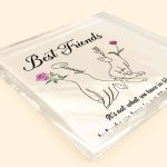 Best Friends Birth Month Flower - Personalized Acrylic Plaque - Image 3