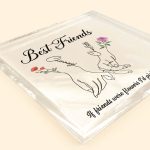 Best Friends Birth Month Flower - Personalized Acrylic Plaque - Image 7