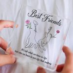 Best Friends Birth Month Flower - Personalized Acrylic Plaque - Image 4