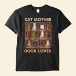 Cat Parents Book Lovers - PersonalizedOne Size Shirt - Birthday Gift For Cat Mom, Cat Dad