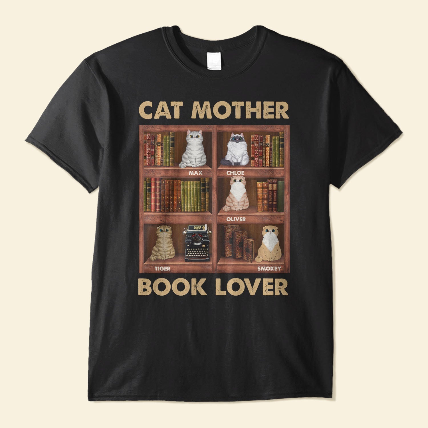 Cat-Parents-Book-Lovers-Personalized-Shirt-Birthday-Gift-For-Cat-Mom_-Cat-Dad_2_8afae975-1010-4ee8-823c-51305efb0ee7.jpg Cat Parents Book Lovers - PersonalizedOne Size Shirt - Birthday Gift For Cat Mom, Cat Dad - Image 1