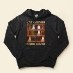 Cat Parents Book Lovers - PersonalizedOne Size Shirt - Birthday Gift For Cat Mom, Cat Dad - Image 4