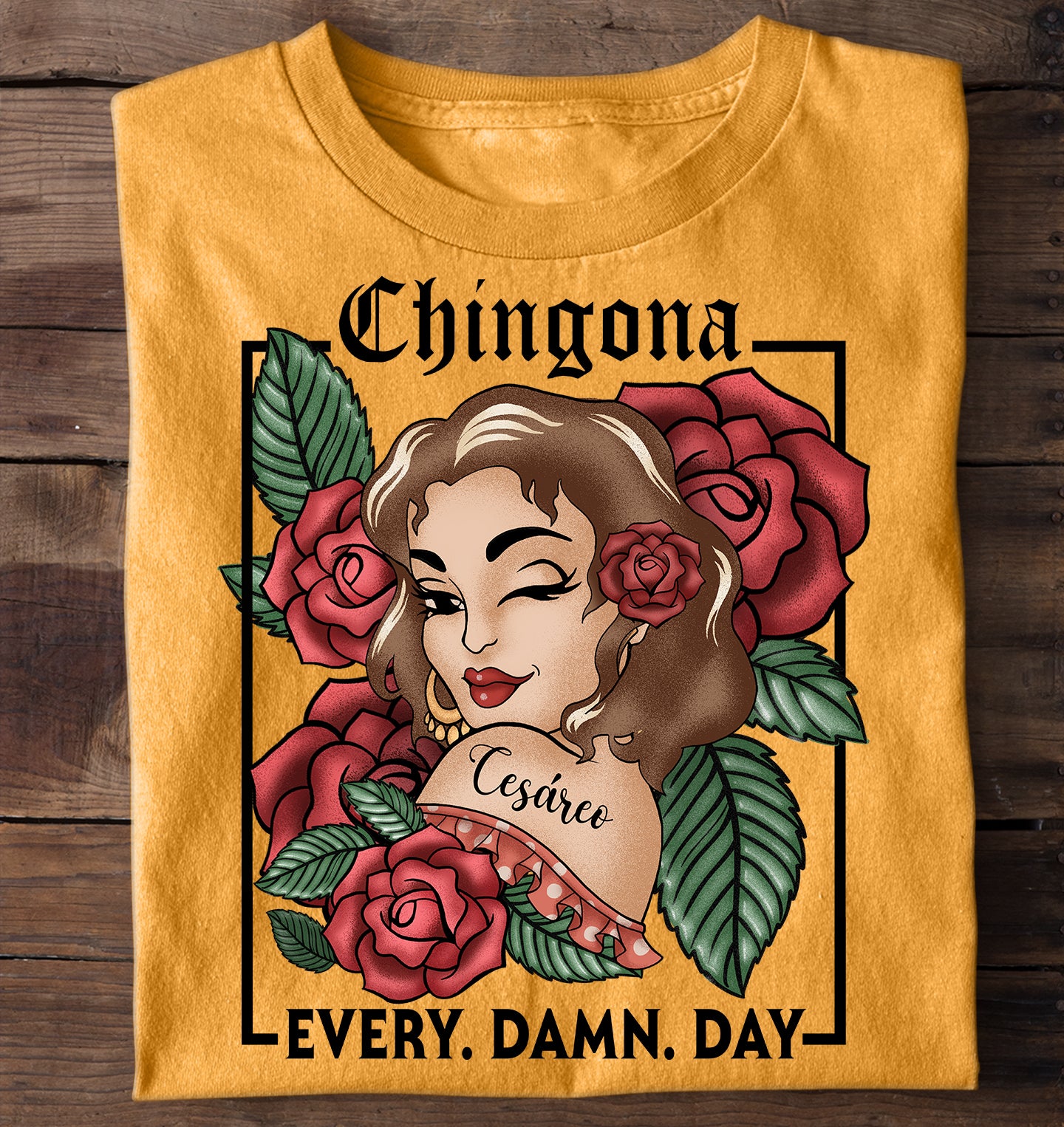 Chingona-Personalized-Shirt_1.jpg Chingona - PersonalizedOne Size Shirt - Image 1