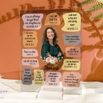 Christian Bible Verse Affirmations - Personalized Acrylic Photo Plaque - Gift For Daughter - Image 4