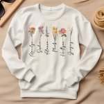 Custom Birth Month Flowers Gift For Mom - PersonalizedOne Size Shirt