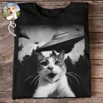 Custom Funny Pet Face - Ufo - Personalized PhotoOne Size Shirt