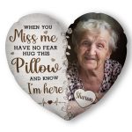 Custom Photo Hug This & Know I'm Here  - Personalized Photo Custom Shaped Memory Pillow - Image 6