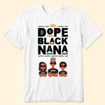 Dope Black Grandparents - PersonalizedOne Size Shirt - Image 2