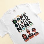 Dope Black Grandparents - PersonalizedOne Size Shirt - Image 6