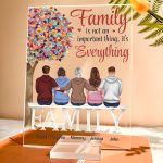 Family Is Not An Important Thing, It's Everything - Personalized Acrylic Plaque - Image 4