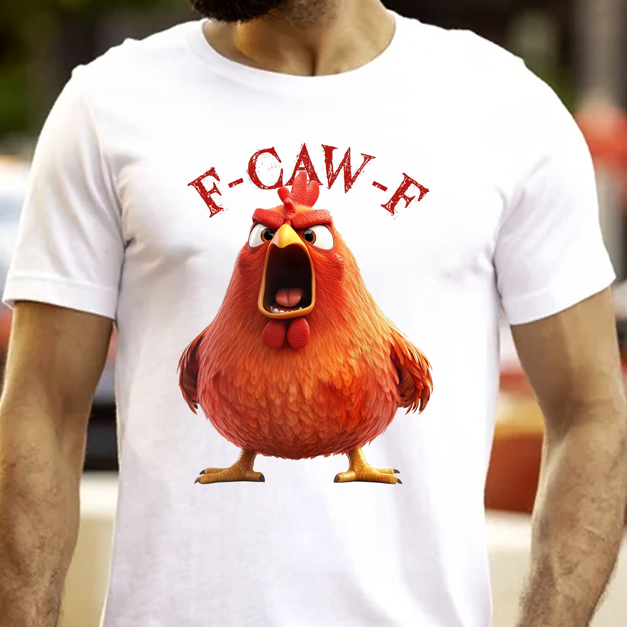 FunnyOne Size Shirt - Humorous Crow F-Caw-F - PersonalizedOne Size Shirt - Image 3