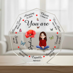 God Says You Are Bible Verses With Birth Flower - Personalized Acrylic Plaque - Image 4