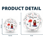 God Says You Are Bible Verses With Birth Flower - Personalized Acrylic Plaque - Image 5