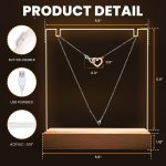 Graduation Gifts For Her - Personalized LED Light Acrylic Plaque With Infinity Necklace - Image 5