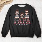 Grandpa Title Pattern - PersonalizedOne Size Shirt - Image 3