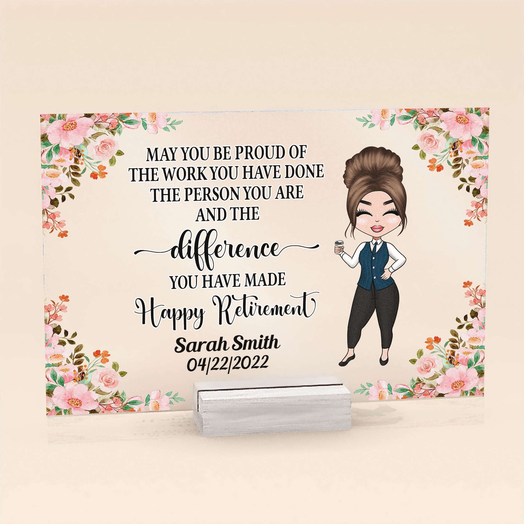 Happy-Retirement-Personalized-Acrylic-Plaque-Retirement-Gift-For-Boss_-Colleagues-_Coworker_-Teacher_-Friends-2.jpg Happy Retirement - Personalized Acrylic Plaque - Retirement Gift For Boss, Colleagues, Coworker, Teacher, Friends - Image 1