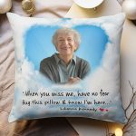 Hug This Pillow & Know I'm Here - Personalized Photo Pillow (Insert Included) - Image 2