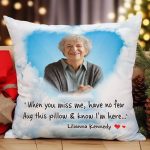 Hug This Pillow & Know I'm Here - Personalized Photo Pillow (Insert Included) - Image 5