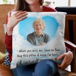 Hug This Pillow & Know I'm Here - Personalized Photo Pillow (Insert Included) - Image 9