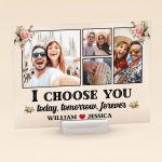 I Choose You - Personalized Acrylic Photo Plaque - Anniversary Gifts For Her, Him - Image 7
