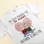 I've Been Married For Years Nothing Scares Me - Personalized Matching Shirts - Image 2