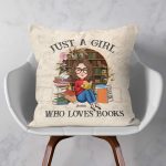 Just A Girl Who Loves Books - Personalized Pillow (Insert Included) - Image 2