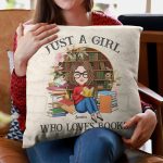 Just A Girl Who Loves Books - Personalized Pillow (Insert Included) - Image 3