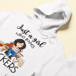 Just A Girl Who Loves Peckers - PersonalizedOne Size Shirt - Image 6