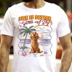 Life Is Better With Dogs - PersonalizedOne Size Shirt - Image 3
