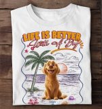Life Is Better With Dogs - PersonalizedOne Size Shirt - Image 4