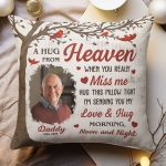 Memorial A Hug From Heaven 2 - Personalized Photo Pillow (Insert Included) - Image 2