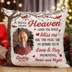 Memorial A Hug From Heaven 2 - Personalized Photo Pillow (Insert Included) - Image 4