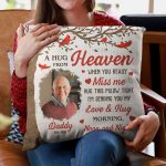 Memorial A Hug From Heaven 2 - Personalized Photo Pillow (Insert Included) - Image 5