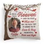 Memorial A Hug From Heaven 2 - Personalized Photo Pillow (Insert Included) - Image 6