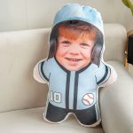 My Baseball Funny Pillow - Personalized Photo Custom Shaped Pillow - Image 2