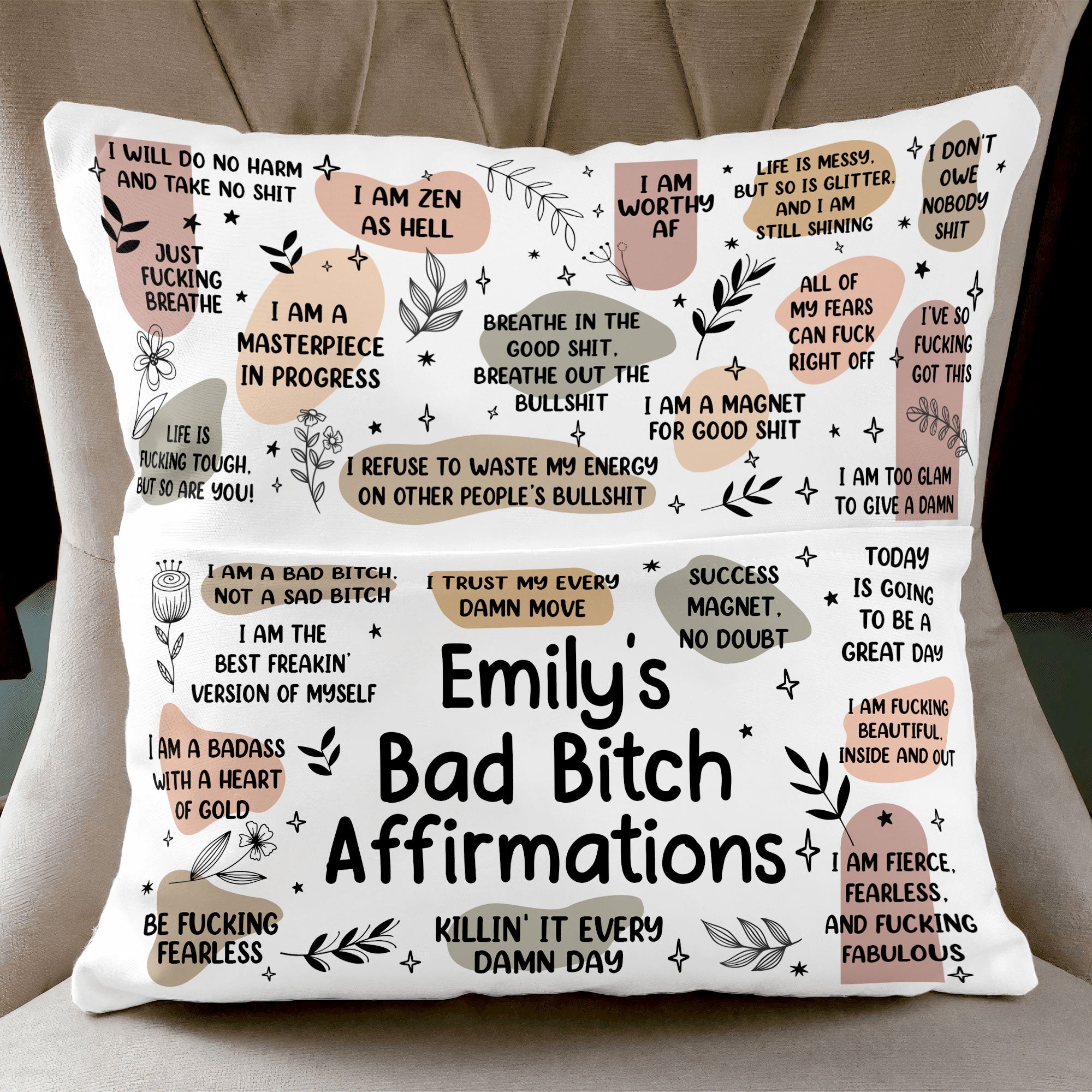 My-Swear-Affirmations-Pillow-Self-Gift_-Gifts-For-Daughter_-Friends-Personalized-Pocket-Pillow-_Insert-Included_1.jpg My Swear Affirmations Pillow - Self Gift, Gifts For Daughter, Friends - Personalized Pocket Pillow (Insert Included) - Image 1