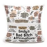 My Swear Affirmations Pillow - Self Gift, Gifts For Daughter, Friends - Personalized Pocket Pillow (Insert Included) - Image 3
