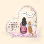 No Longer By My Side But Forever In My Heart Pet Memorial - Personalized Acrylic Plaque - Image 2