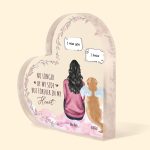 No Longer By My Side But Forever In My Heart Pet Memorial - Personalized Acrylic Plaque - Image 3