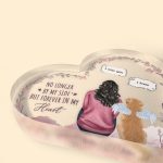 No Longer By My Side But Forever In My Heart Pet Memorial - Personalized Acrylic Plaque - Image 4