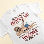 Our First Father's Day Together - Personalized Matching Family Shirts - Image 2